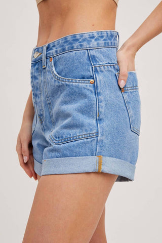 Bluivy - Shorts jeans com bolso Western
