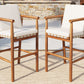 Outdoor Counter Height Bar Stools Set of 2 with Cushions