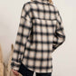 Blu Pepper - Extended Shoulder Plaid Shacket