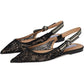 Steve Madden - Black Lace Olsen Slingback Pointed Toe Bow