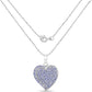 3.97 Carat Genuine Tanzanite .925 Sterling Silver Pendant