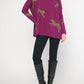 Entro - Leopard Poncho Tunic Sweater