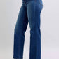 Judy Blue - Straight Fit Mid Rise Jeans