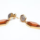 Avenue Chic - Women's Geometric Double Drop Earrings