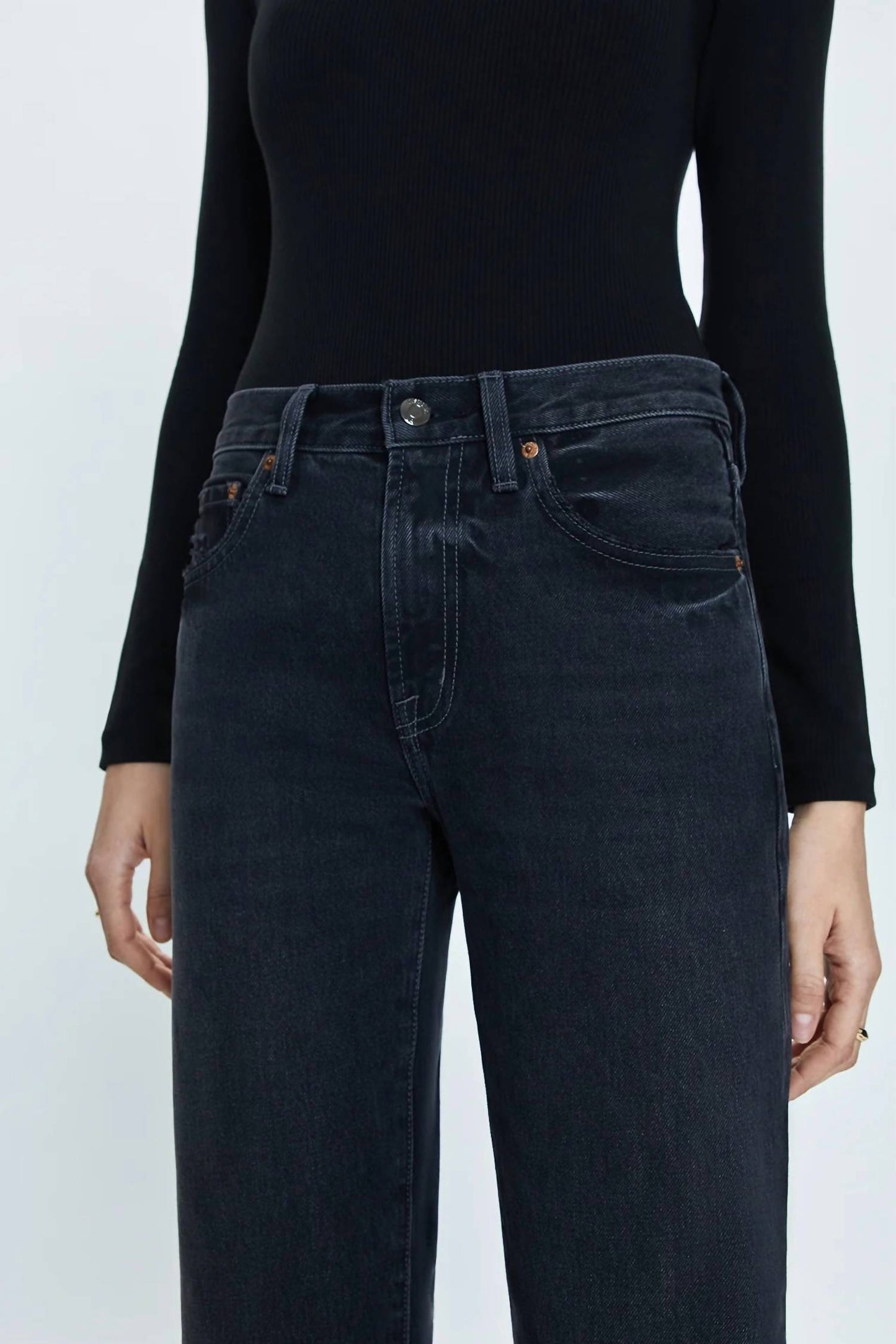 Pistola - Lexi Mid-Rise Bowed Straight Pant
