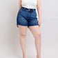 Judy Blue - High Waist Double Button Waistband Denim Short