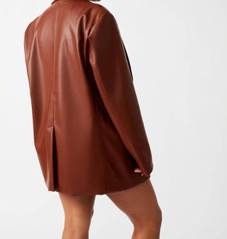 Steve Madden - Faux Leather Blazer