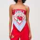 For Love & Lemons - I Love You Scarf Top