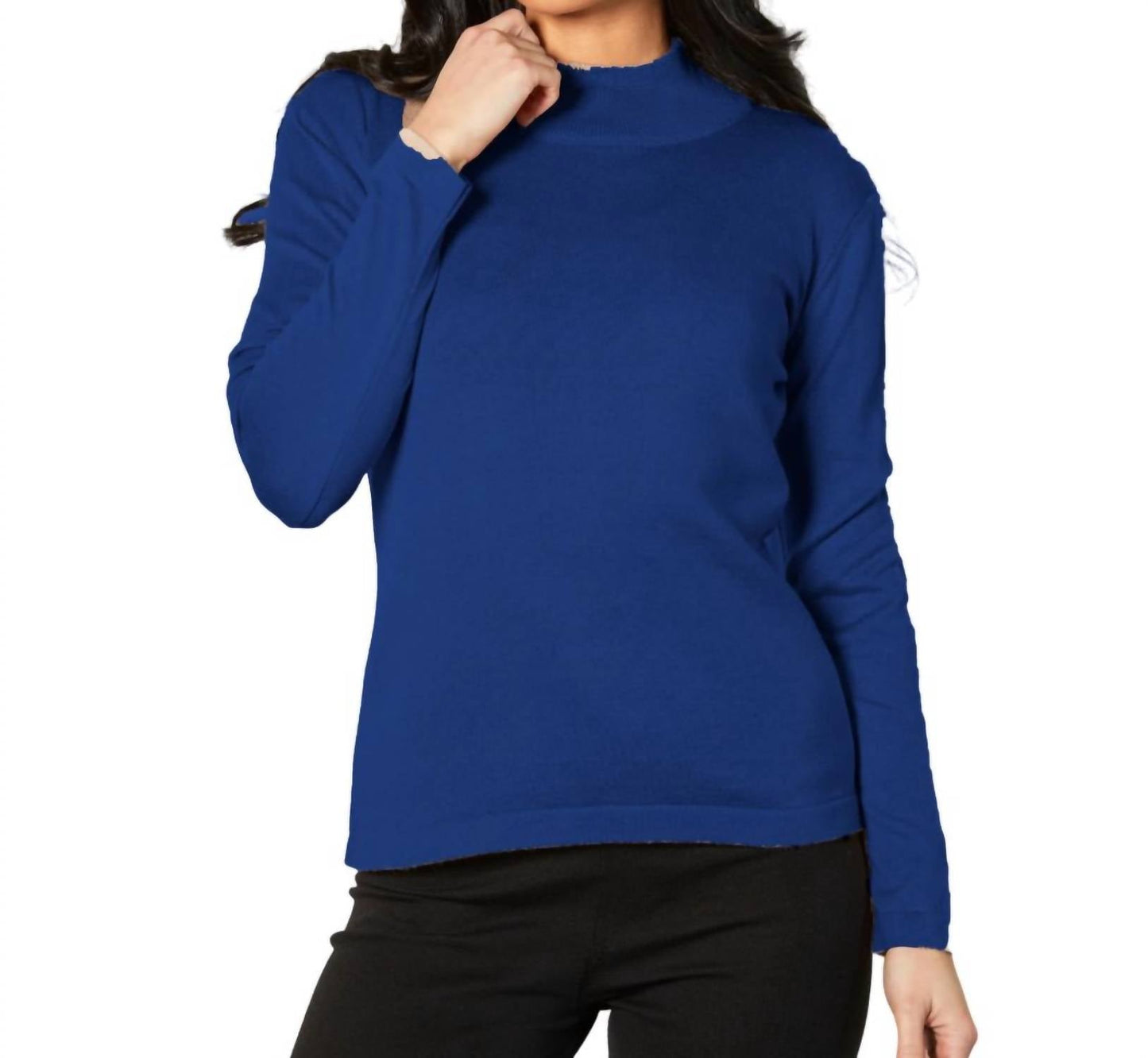 Angel Apparel - Mock Neck Long Sleeve Top