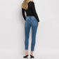 Vervet By Flying Monkey - Amber Mid Rise Raw Hem Crop Skinny Jeans