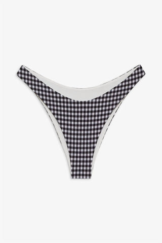 Frankies Bikinis - Dove Gingham Bikini Bottom