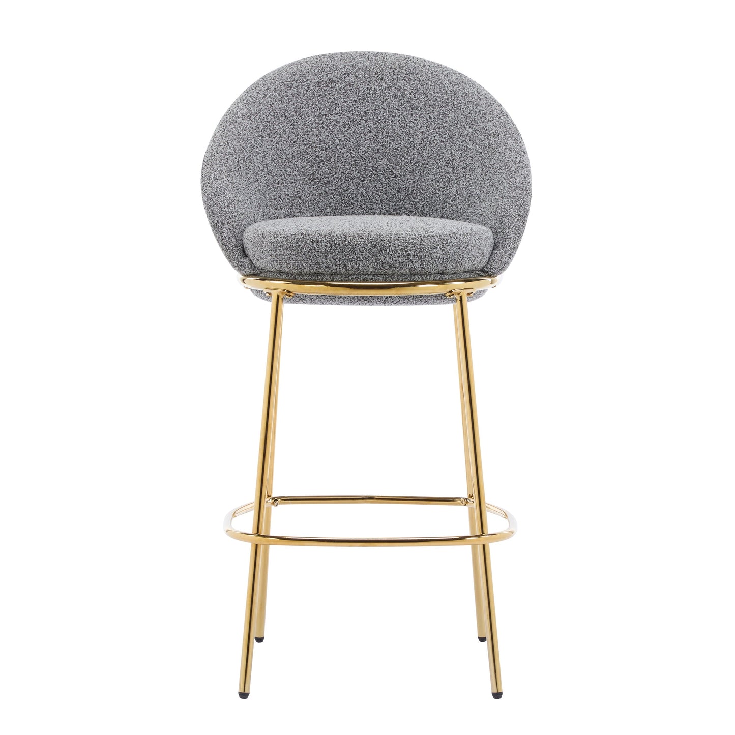 Celano Indoor Metal Upholstered Barstool Set of 2
