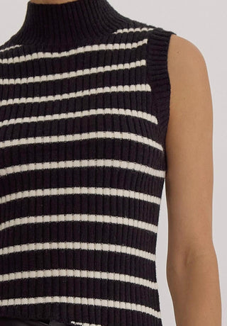 Entro - Blusa de malha sem mangas com decote redondo Kayla