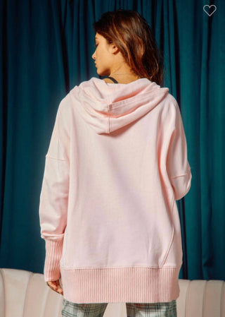 Lista de desejos - Moletom oversized com capuz French Terry lavado