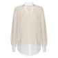 Brochu Walker - V Neck Layered Pullover