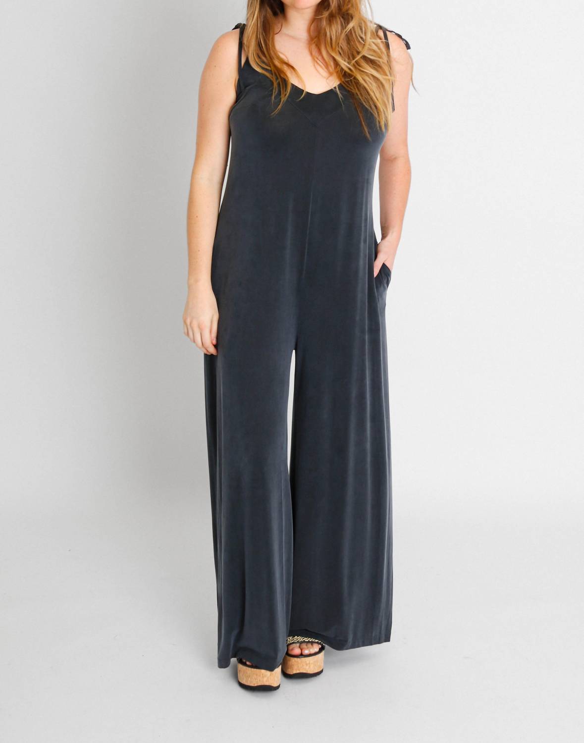 Cossac - Strappy Jumpsuit Slate