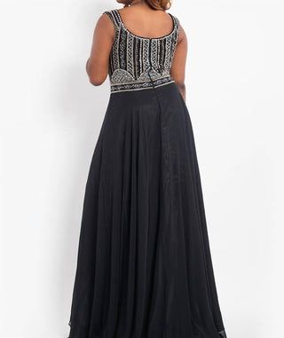 Rachel Allan - Beaded Chiffon Prom Gown