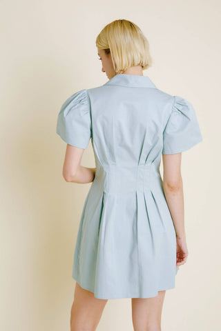 Aureum - Vestido curto plissado Robin