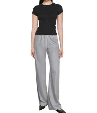 Enza Costa - Blusa de cashmere com manga curta e gola redonda