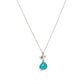 Avenue Chic - Women's Tiny Orchid Drop Pendant Necklace