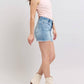 Judy Blue - High Waist Western Embroidery Detail Cut Off Denim Short
