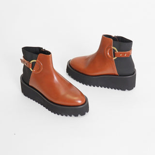 All Black - Women's Easy Fit Platform Ankle Boot