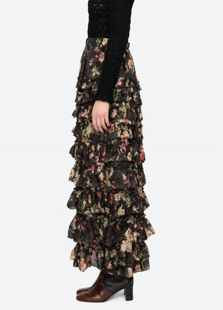 Sea - Jolie Print Midi Skirt