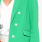 Topshop - Bonded Double Breasted Open Front Jacket