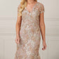 Christina Wu - Sequin Embroidery Long Dress