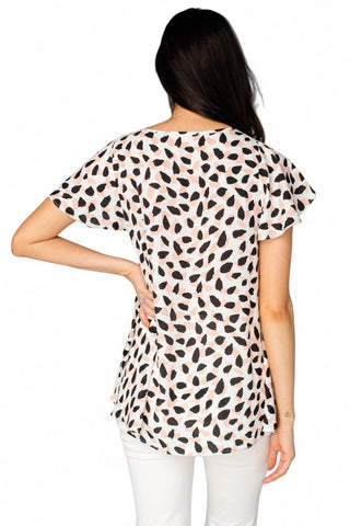 Buddylove - Blusa AVRIL com mangas bufantes e decote em V