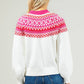 Sugarlips - Honey Baby Fair Isle Mock Neck Sweater