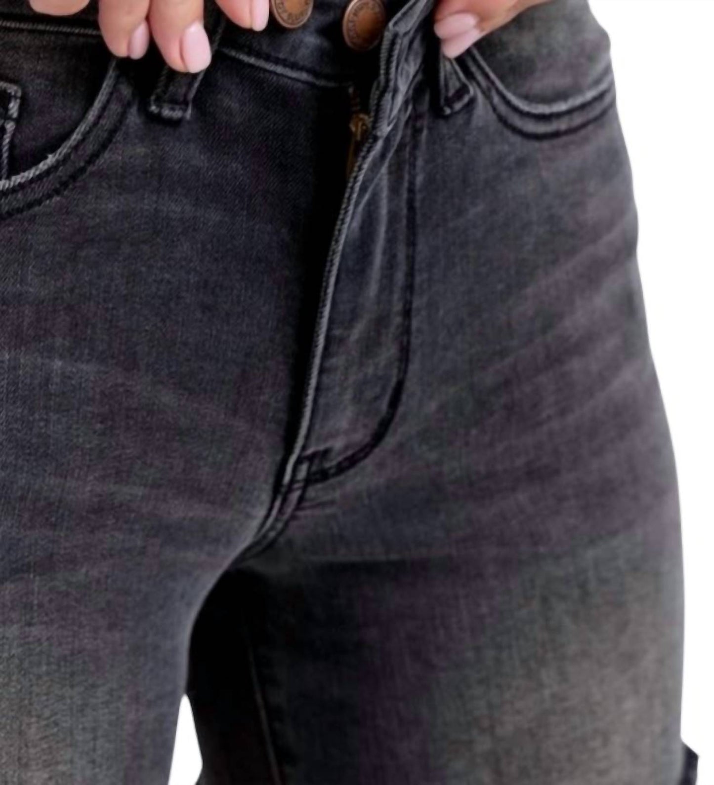 Judy Blue - Cut Off 2 Button Dad Shorts