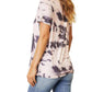 Double Take - Camiseta Bohemian Tie-dye com decote em V