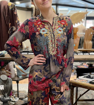 Johnny Was - Túnica Claret Nephele