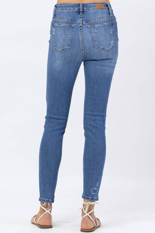 Judy Blue - Calça Jeans Skinny Cintura Alta Lemon Patch