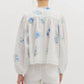 Entro - Floral Print Eyelet Top