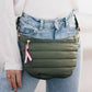 Pretty Simple - Women's Quilted Puffer Sling Belt Bag