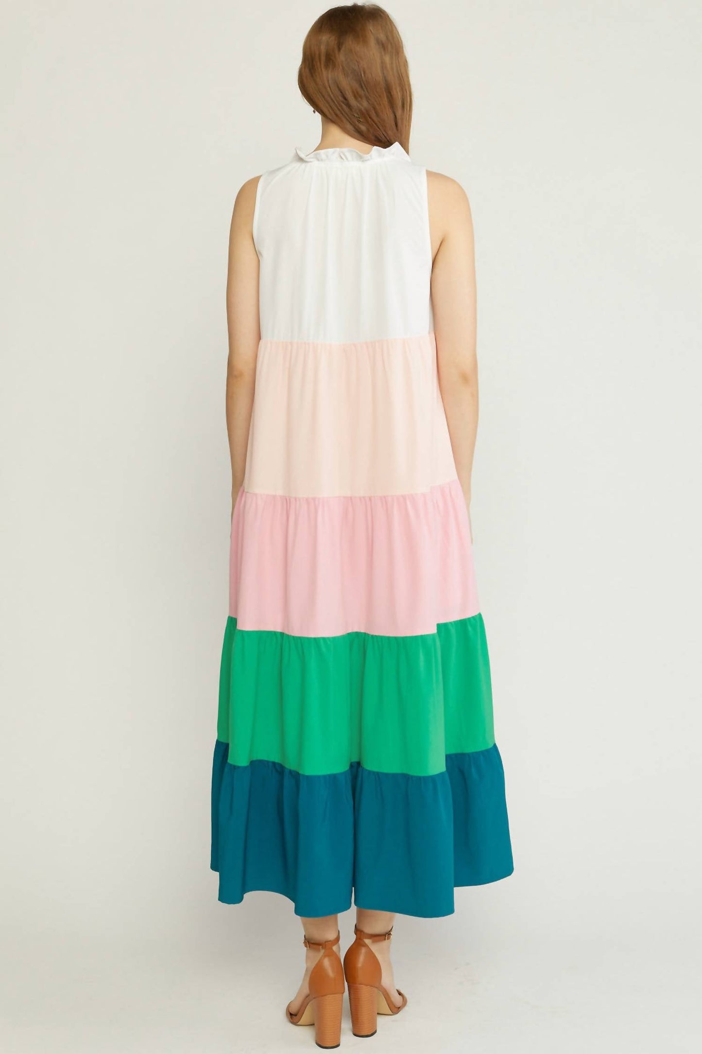 Entro - Colorblock Maxi Dress