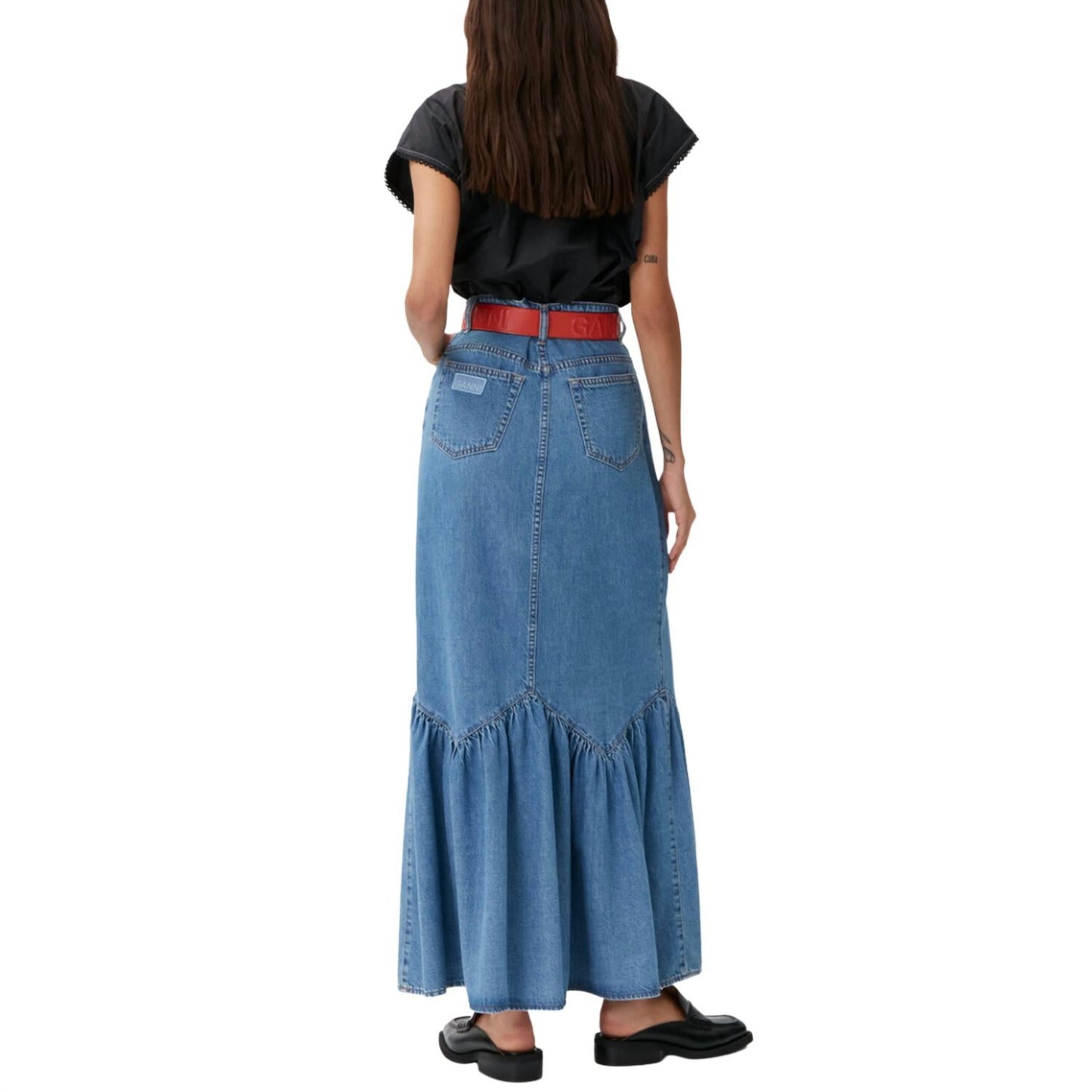 Ganni - Denim Maxi Skirt
