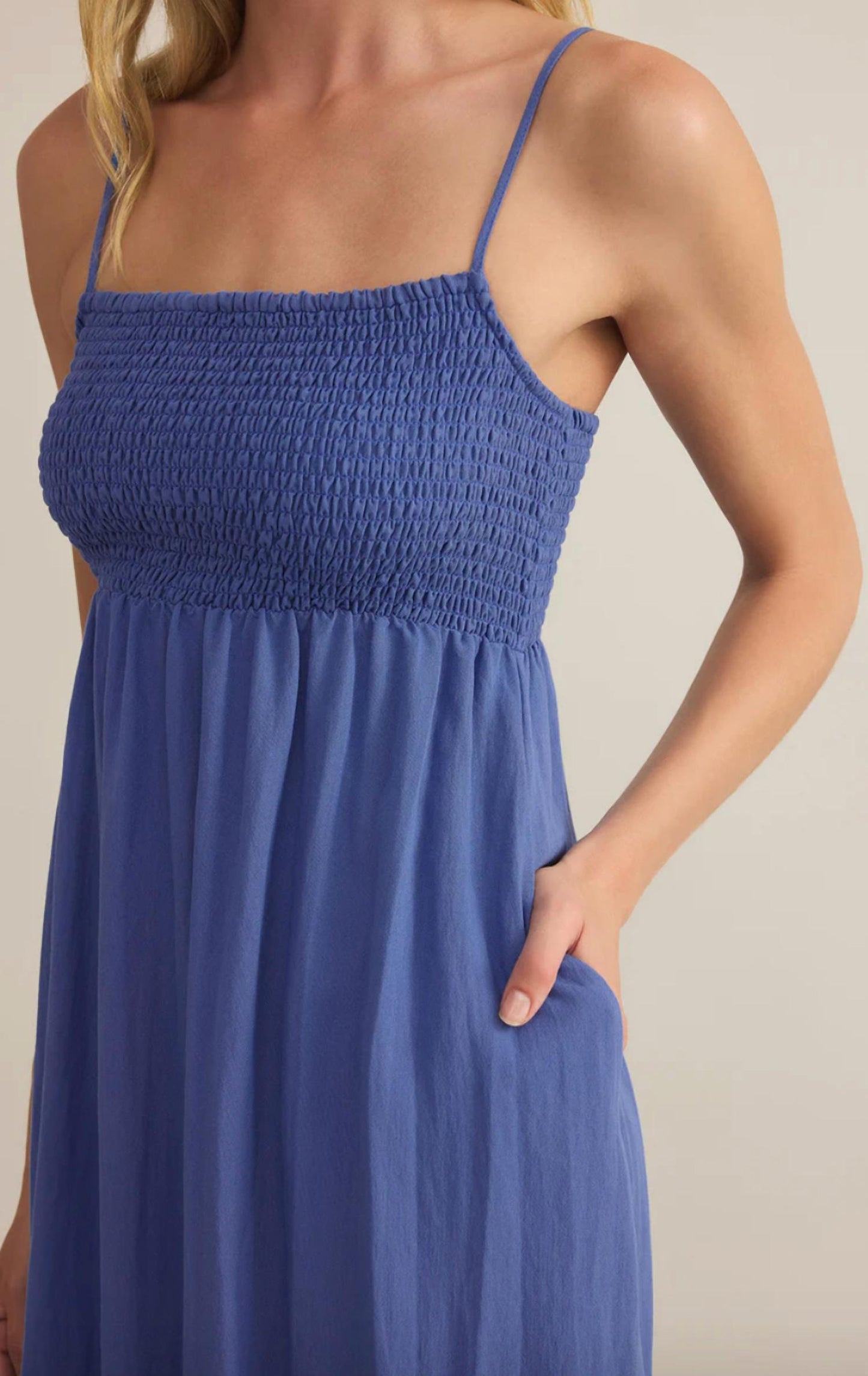 Z Supply - Beachside Smocked Midi Dress