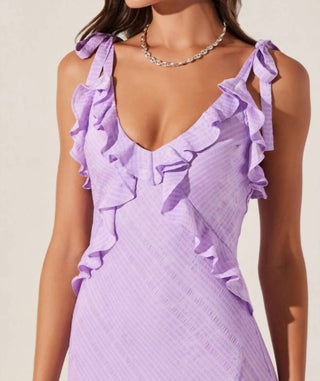 Astr - Vestido longo com fenda alta Sorbae