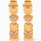 Crystal Haze - HABIBI HEART HOOP EARRINGS