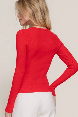 Active Basic - Ribbed Knit Long Sleeve Top