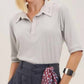 Raizz - Zilda Ribbed Collar Sport Blouse