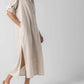 Lilla P - Striped Maxi Shirt Dress