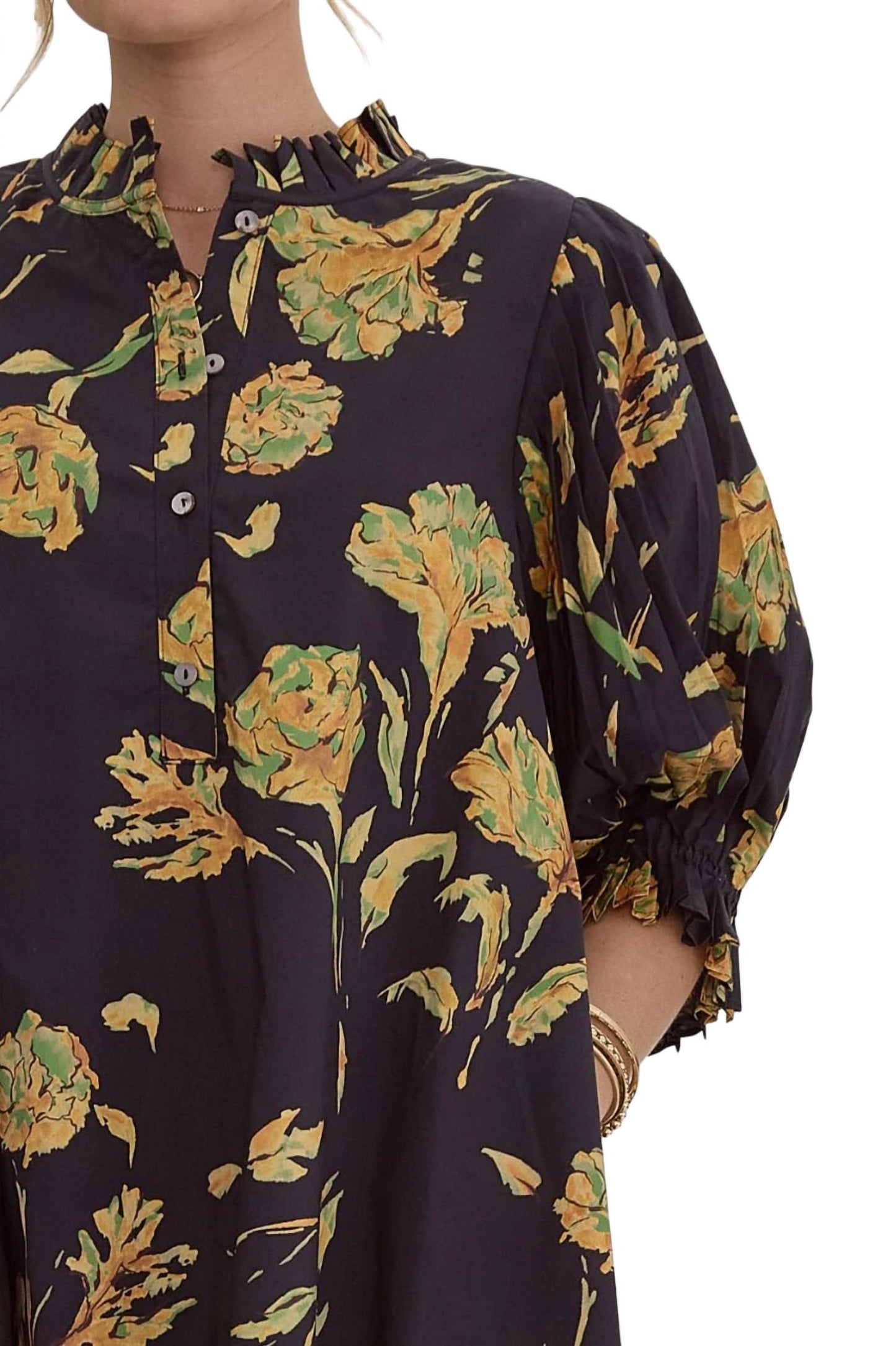 Entro - Floral Shirt Dress