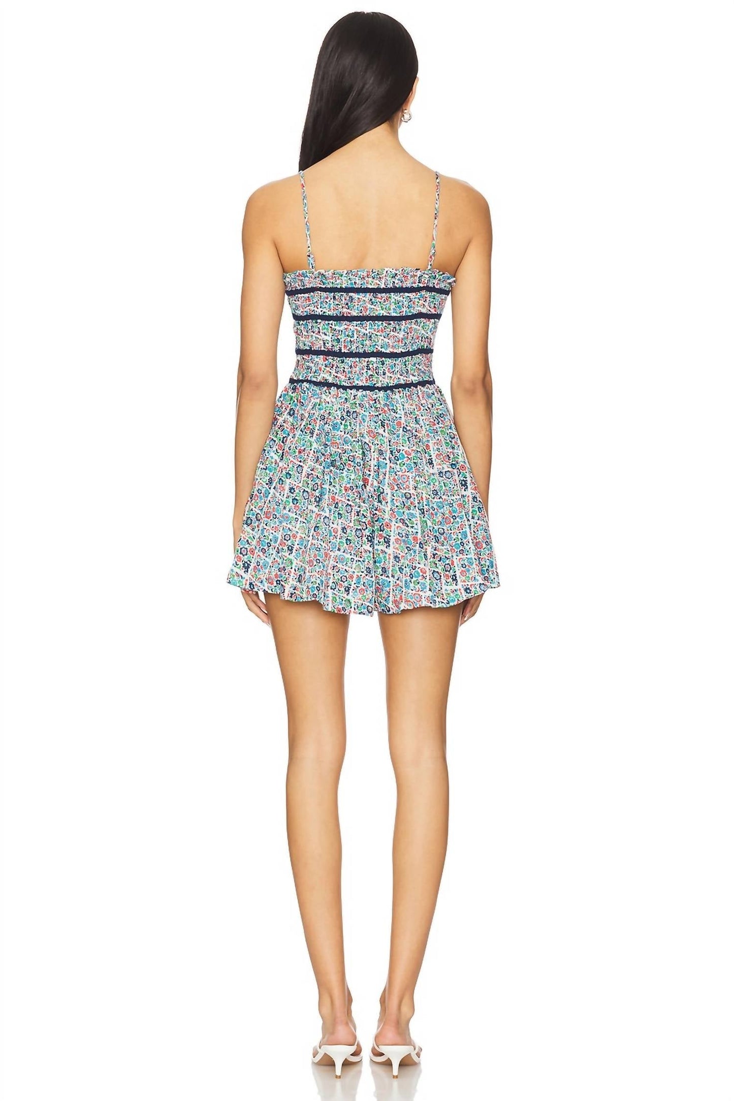 Free People - Bali Checked Out Print Dress