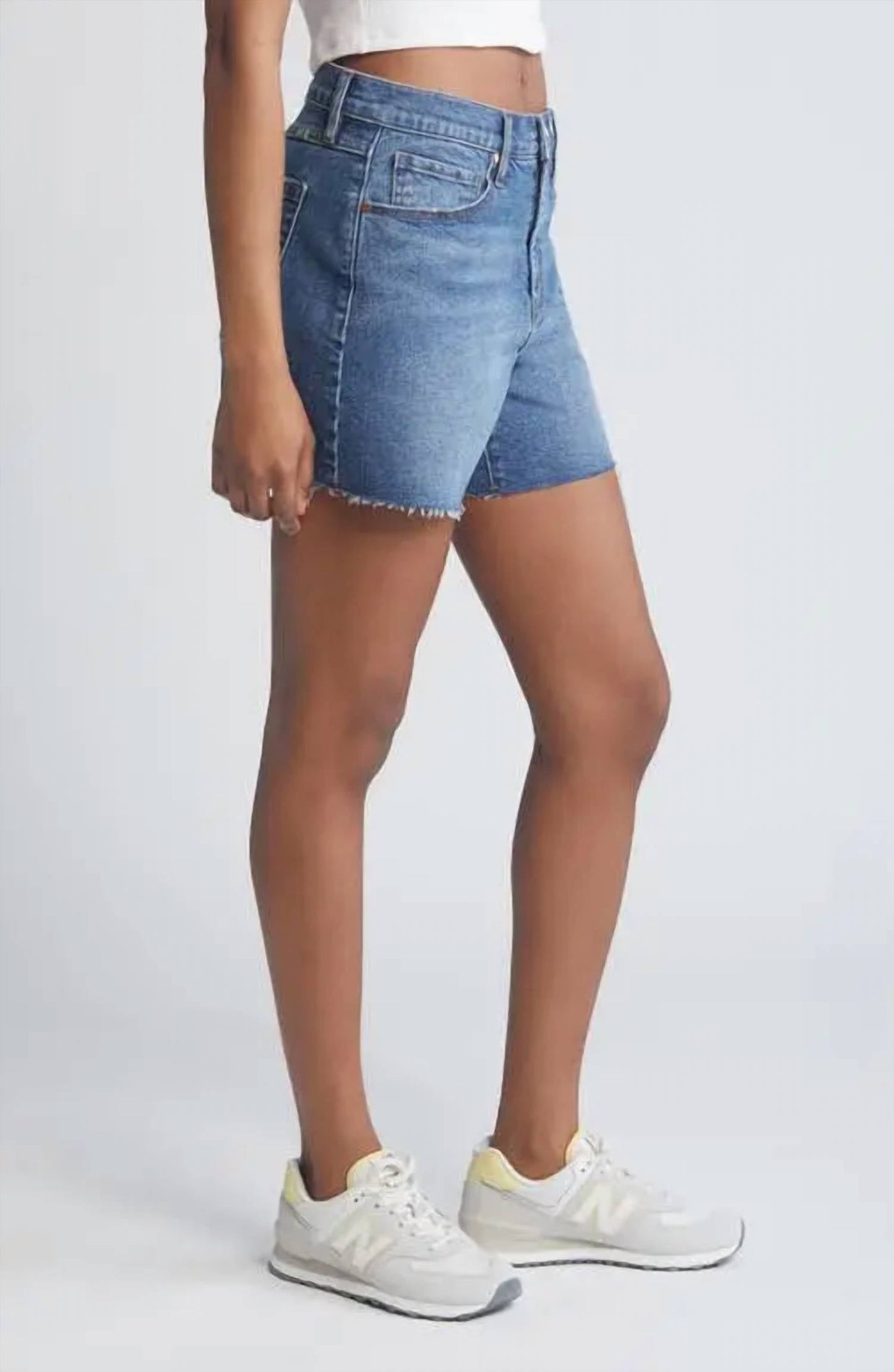 1822 Denim - Loose Jean Frey Hem Shorts