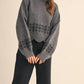 &Merci - Scalloped Mock Neck Sweater