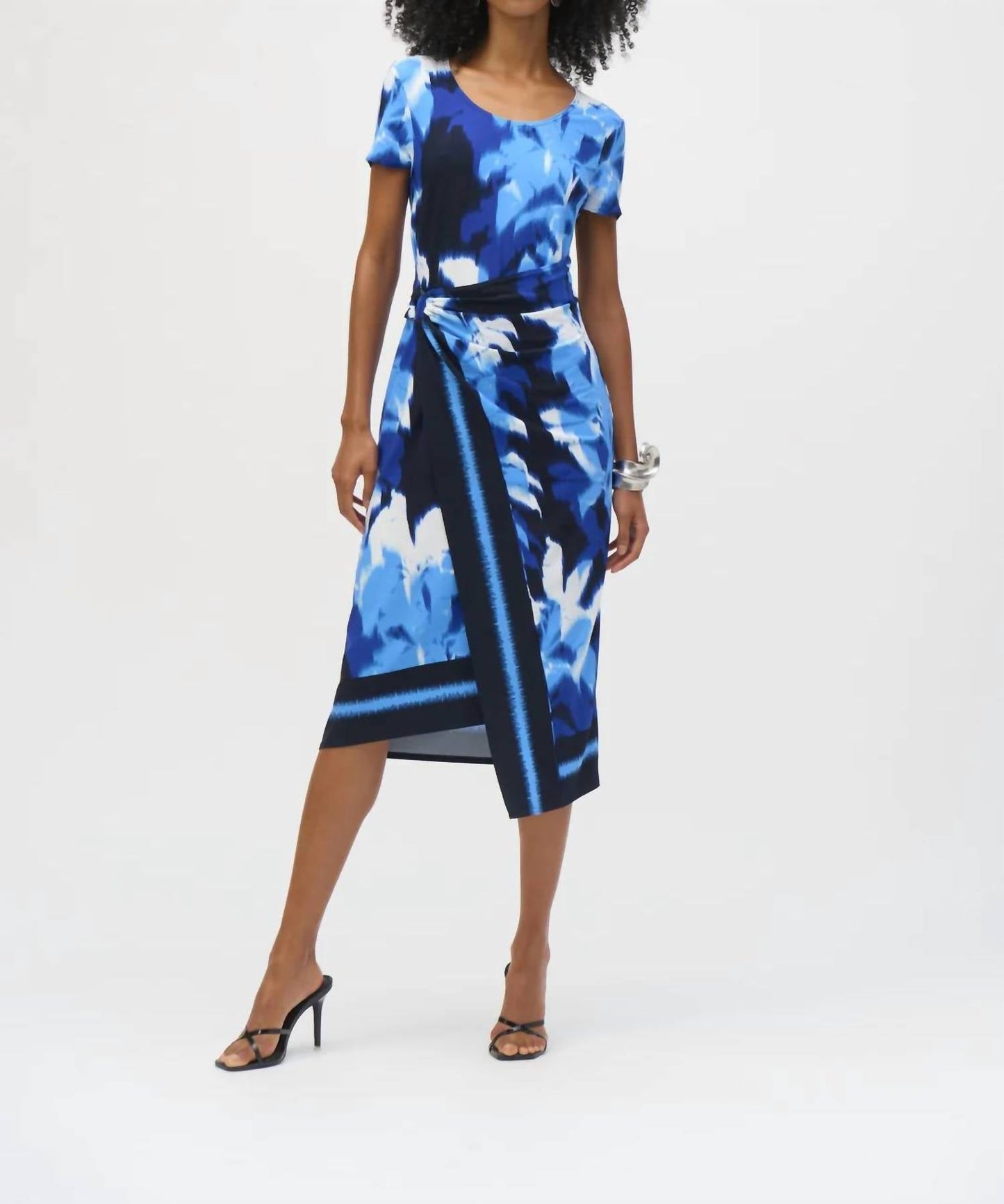 Joseph Ribkoff - Tropical Print Asymmetrical Dress
